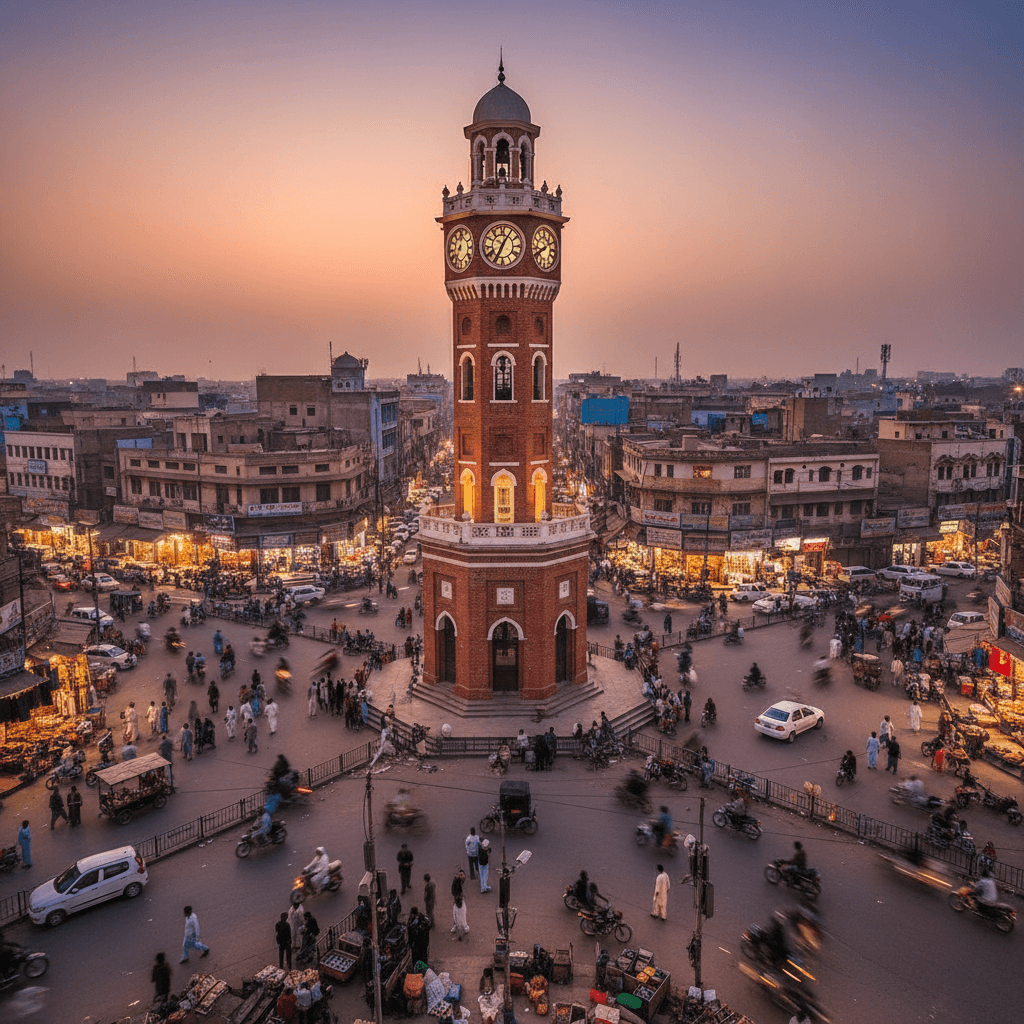 Faisalabad city view